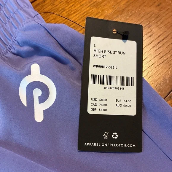 NWT Peloton Women's Purple Shorts - Picture 3 of 4